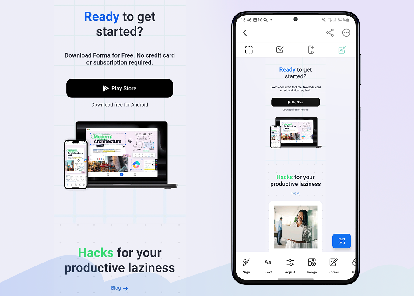 with forma, you can save a webpage as a single, long pdf